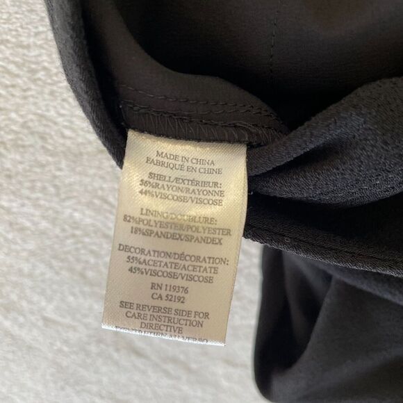 Helmut Lang Pleated Trouser Pants Women 2 Black Rayon Viscose Blend Relaxed Fit - Picture 6 of 14